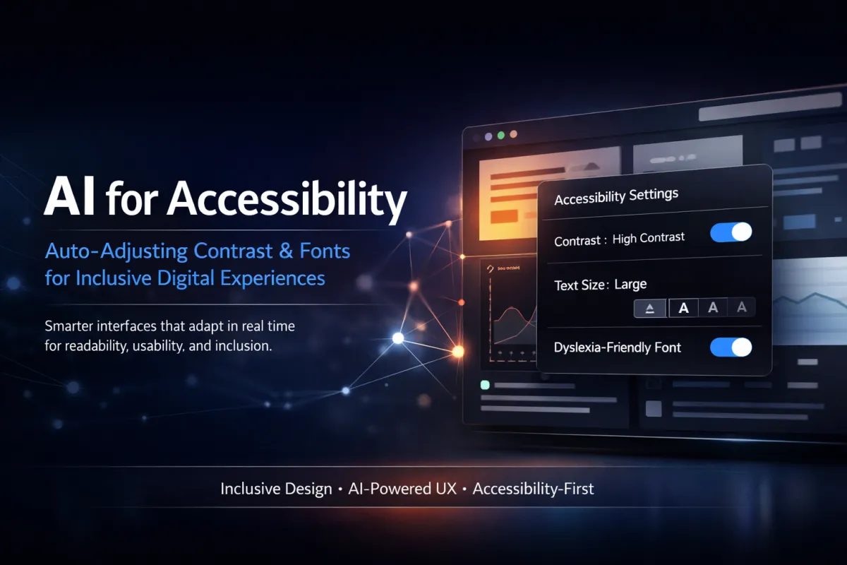 AI for accessibility: auto‑adjusting contrast and fonts