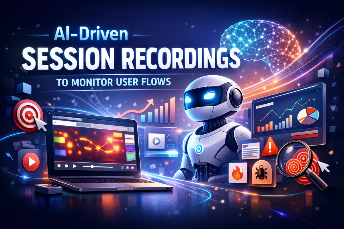AI‑driven session recordings to monitor user flows