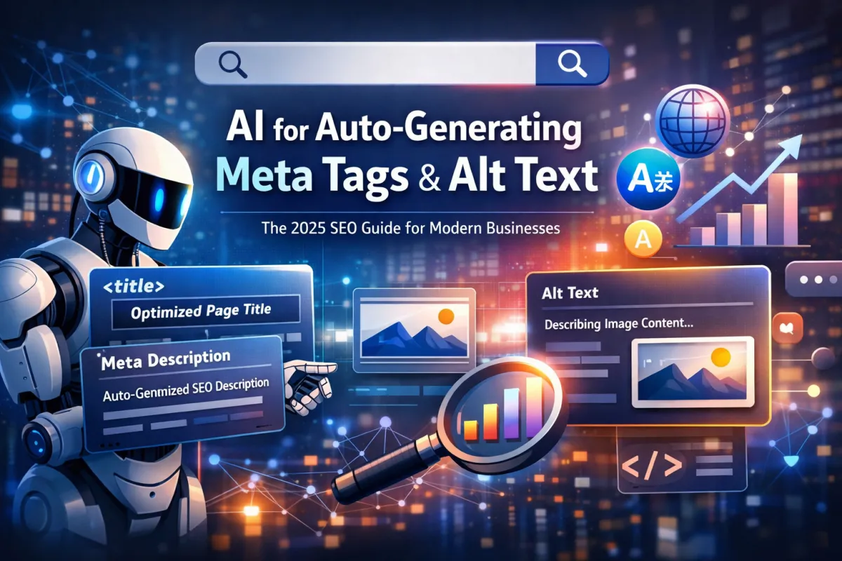 AI for auto‑generating meta tags and alt text