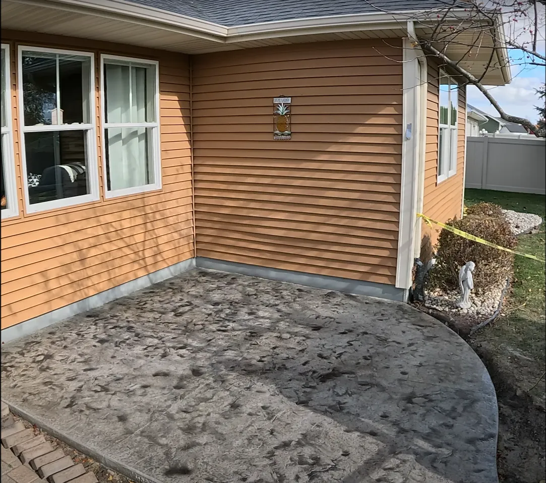 concrete patio