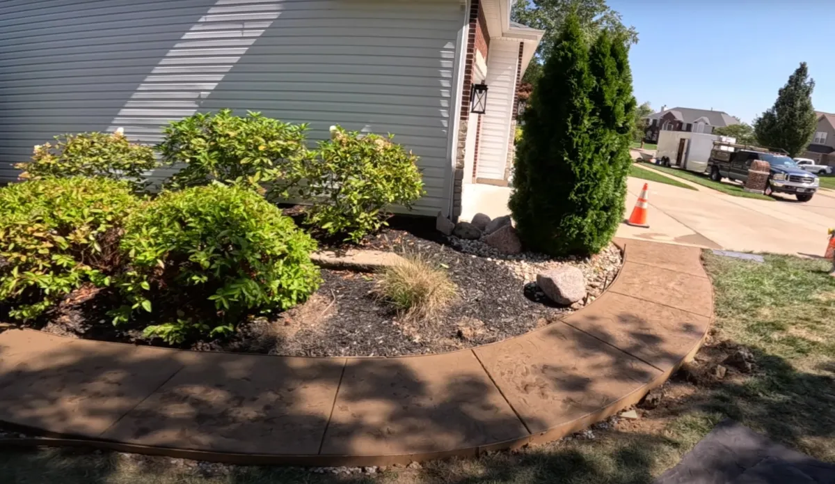 Concrete walkways