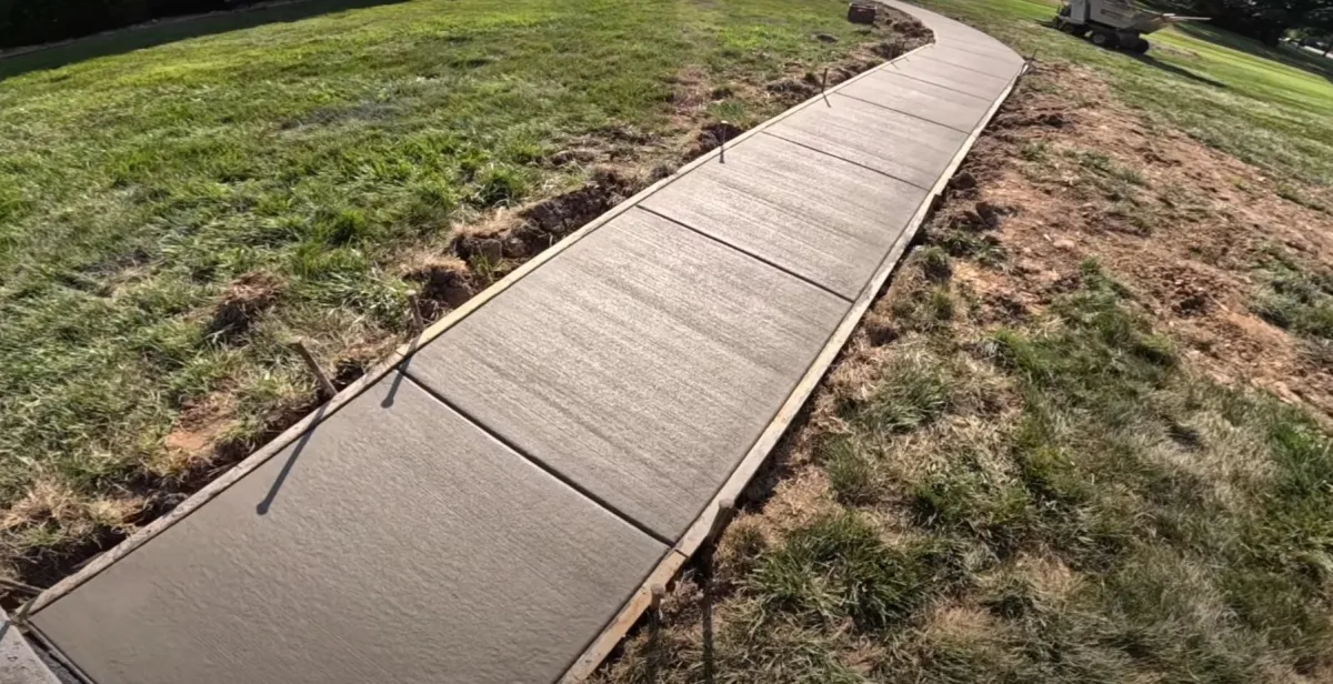Concrete walkways