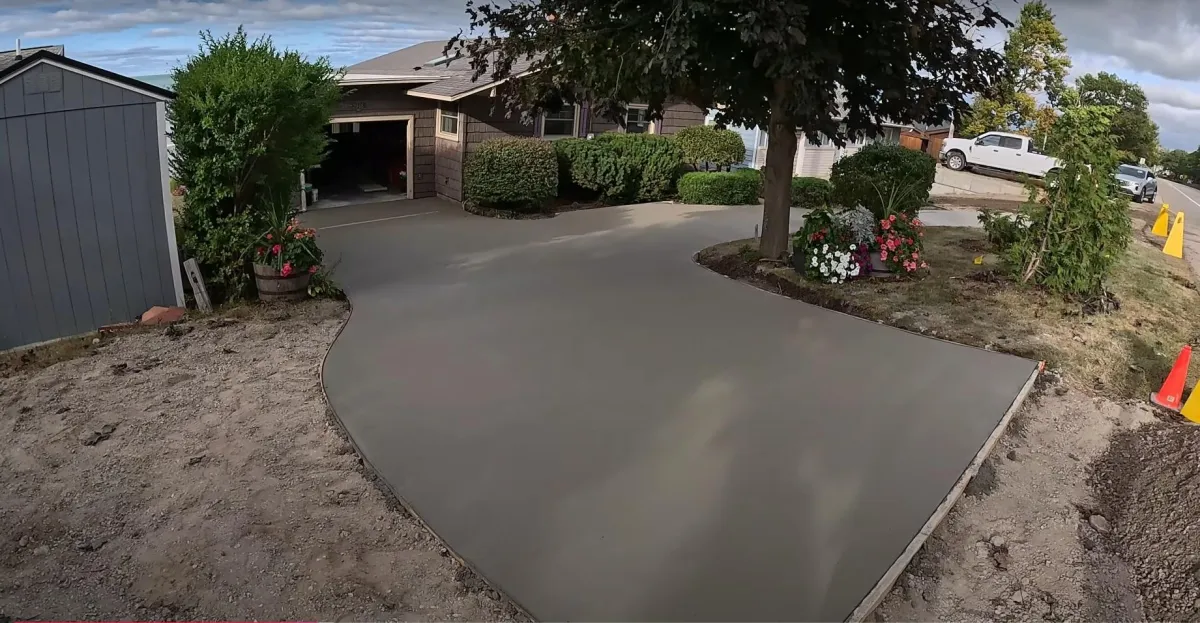 concrete driveway