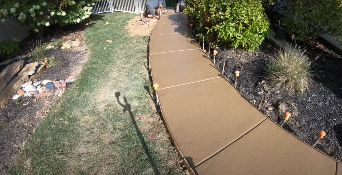 Concrete walkways