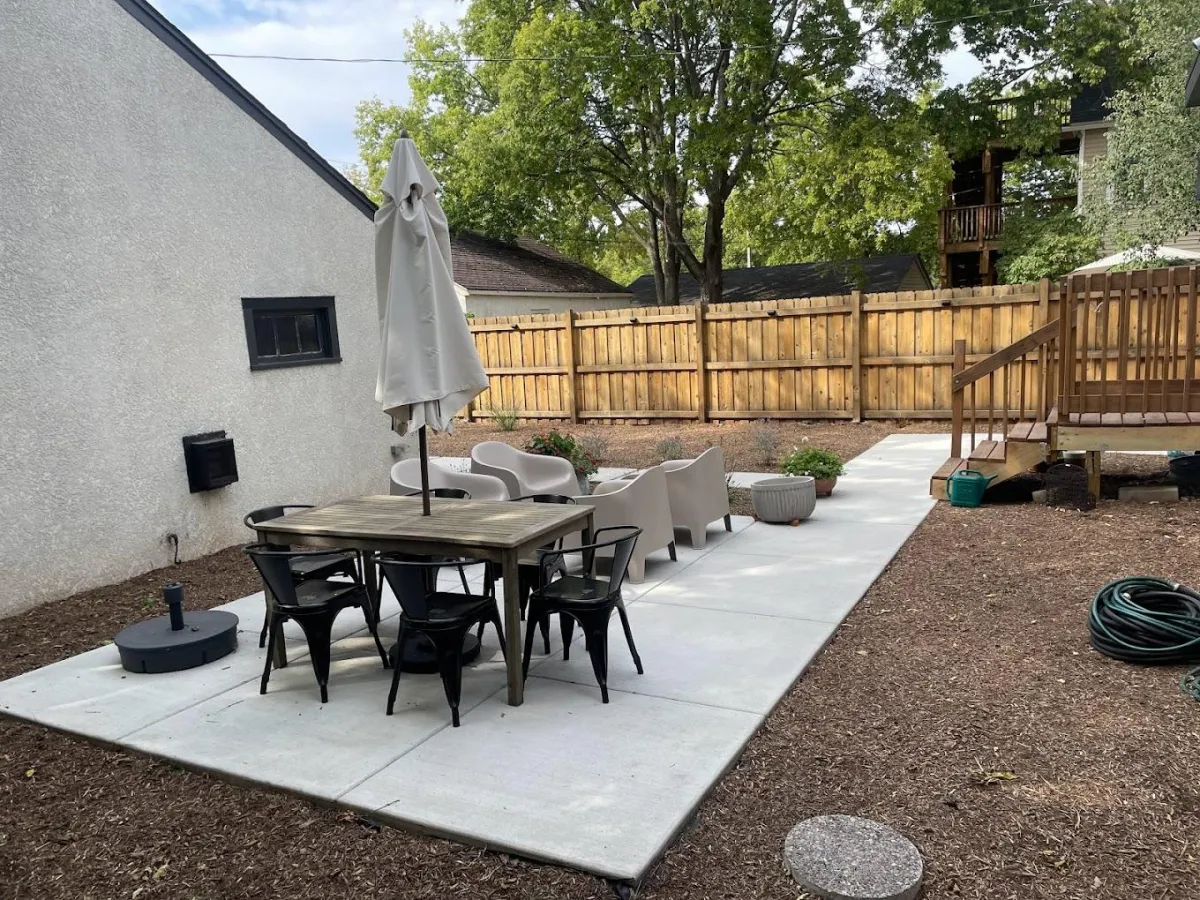 Concrete walkways