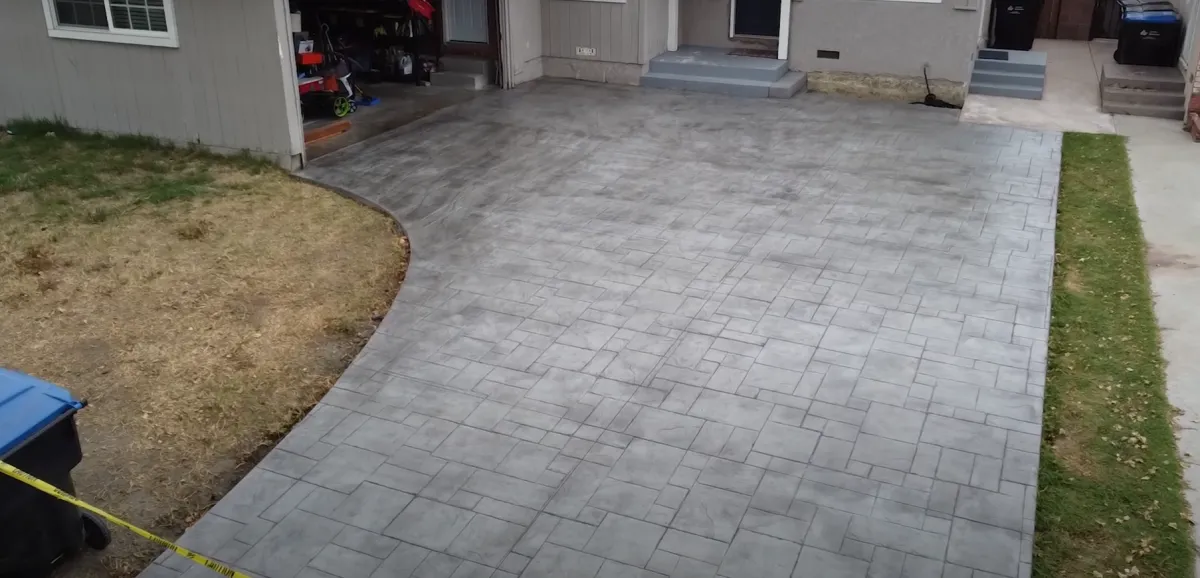 concrete driveway