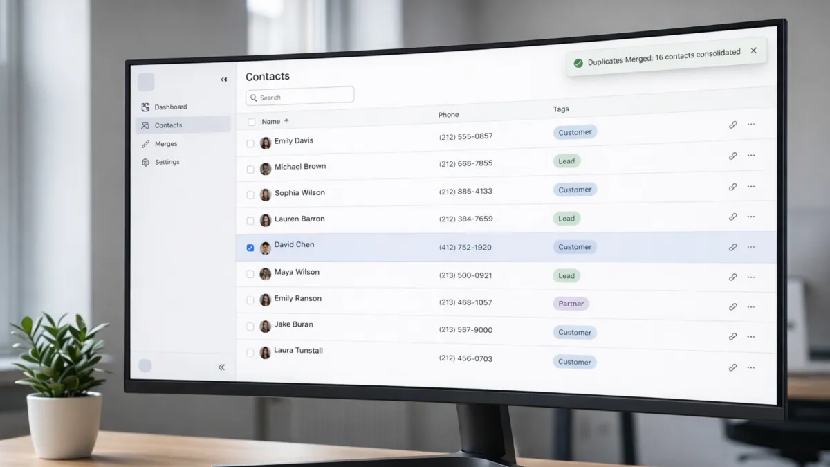 CRM Data Cleanup: Fix Duplicate Contacts and Inconsistent Tags