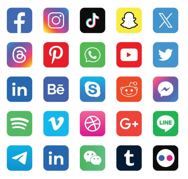 Social Media logo bank