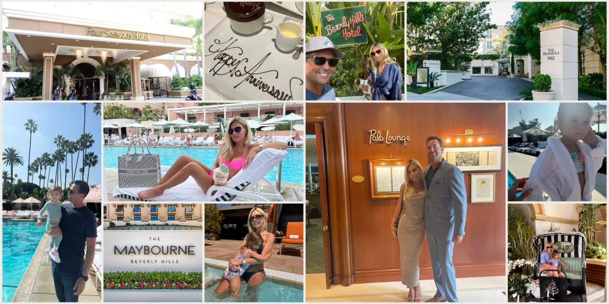 Luxurious poolside cabana at one of the best 5-star hotels in Beverly Hills, offering a true luxury experience