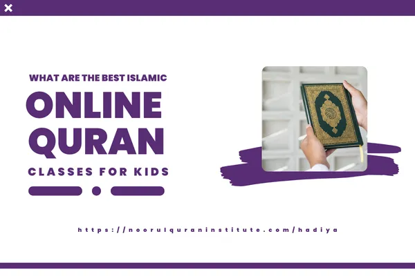Children learning Islamic courses online, including Quran, Tajweed, and Arabic
