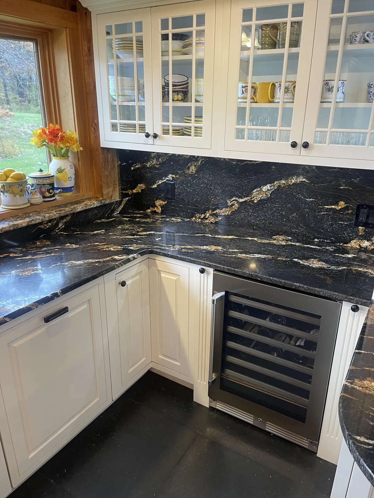 Soapstone Countertop Refinishing Results – Freshly Oiled Rich Patina