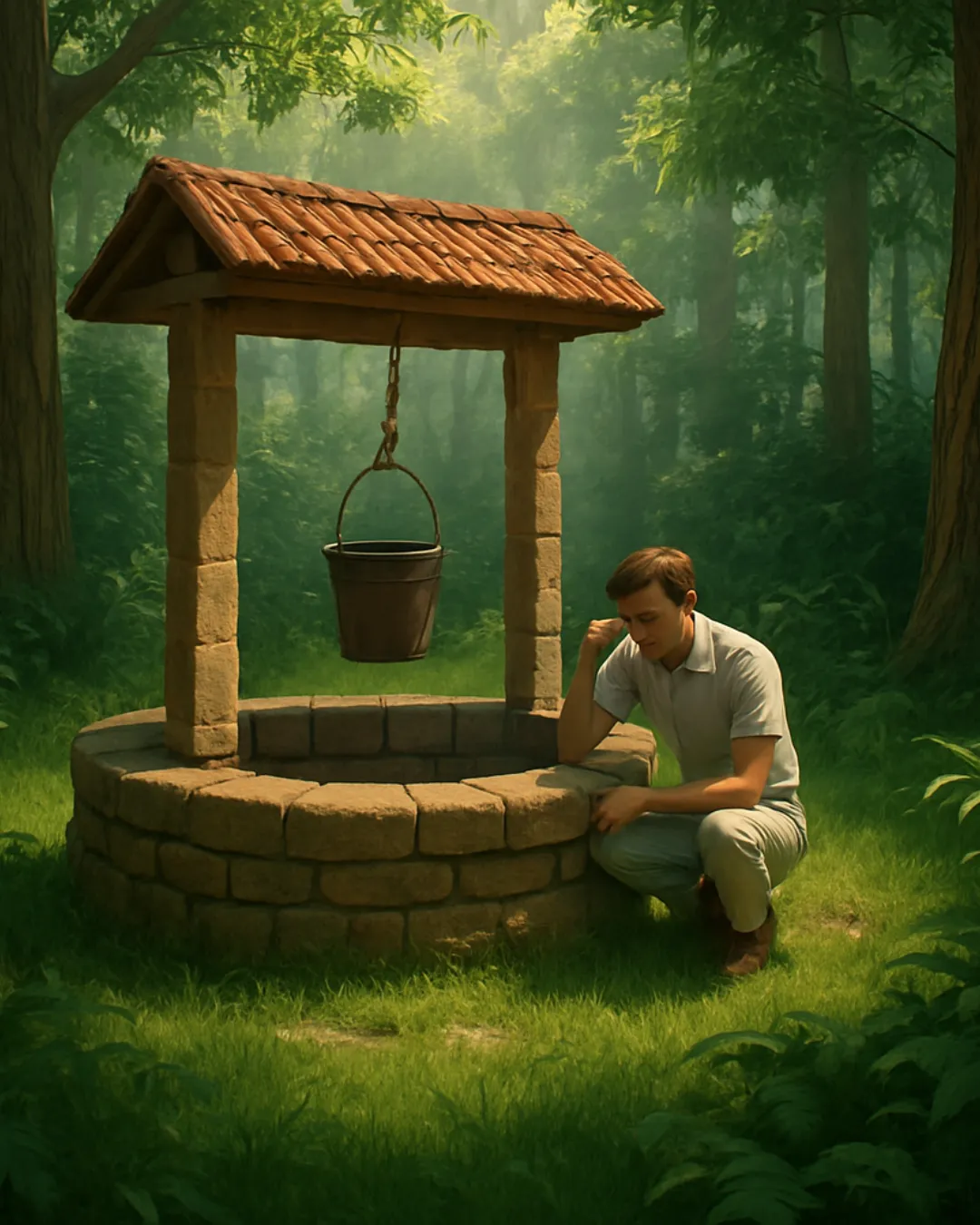 A frustratingly empty well.