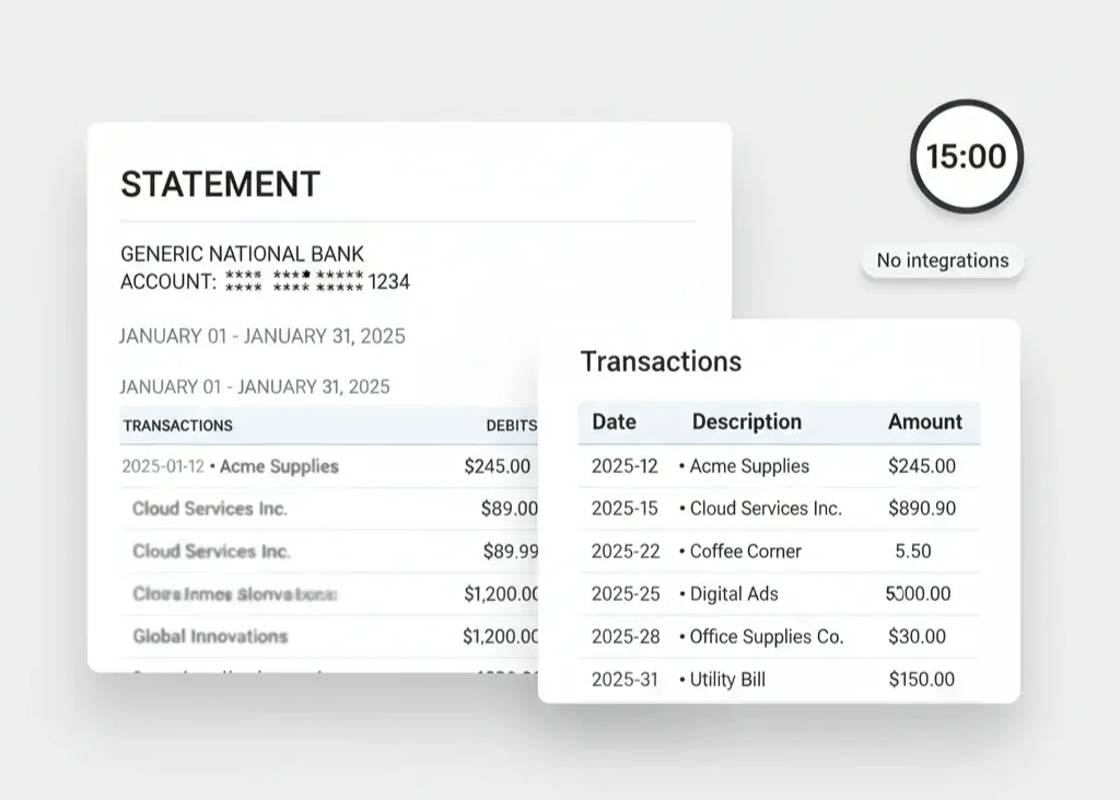Preseason Tax Drill: AI From One Bank PDF (15 Minutes