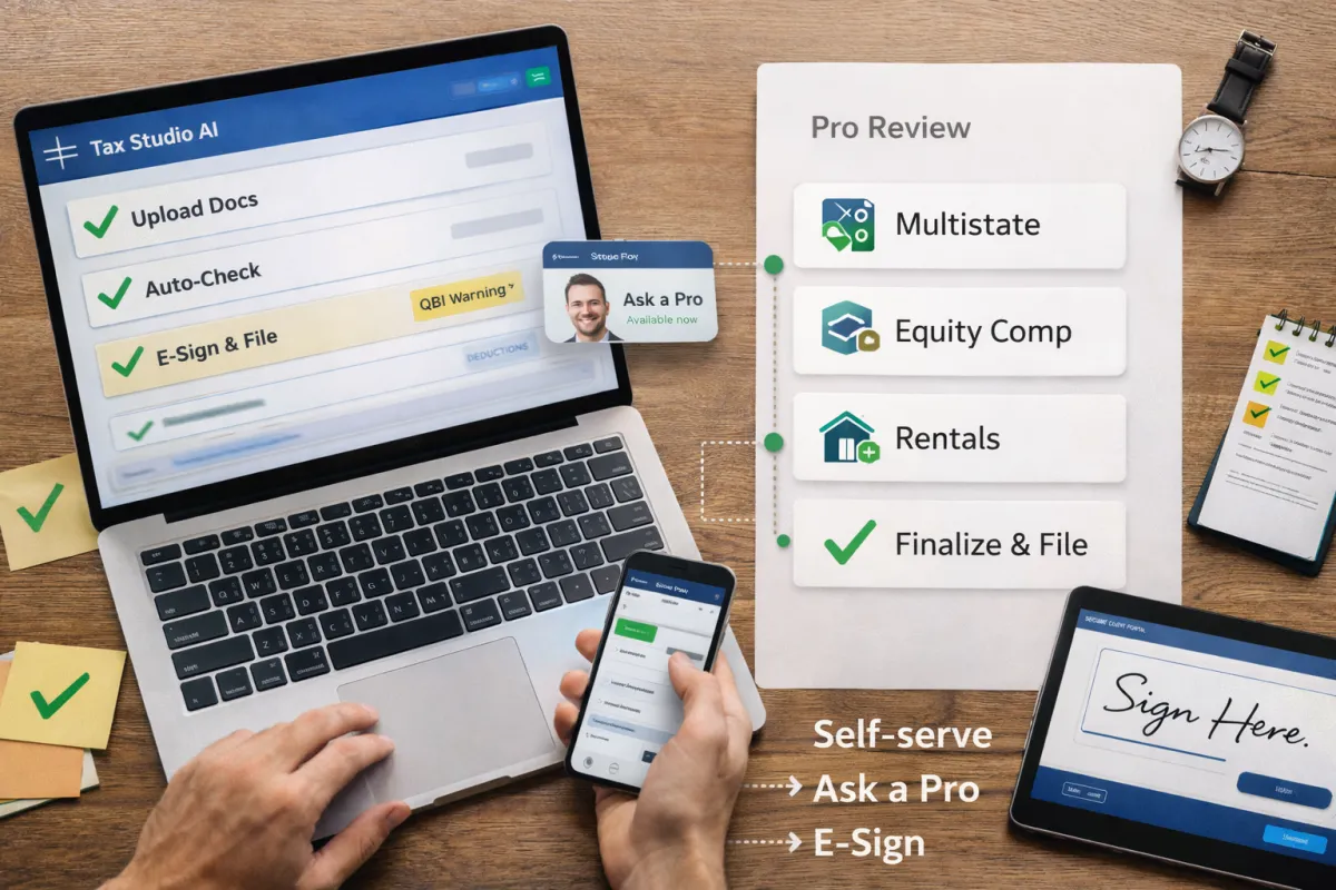 File Solo or Hire a Tax Pro? The Hybrid Option That Wins | Tax Studio AI