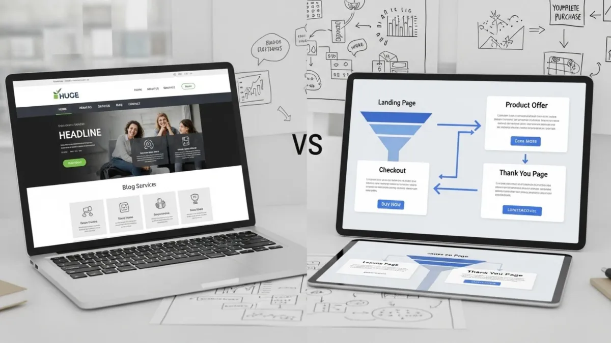 Sales Funnel vs Website: Key Differences & Use Cases