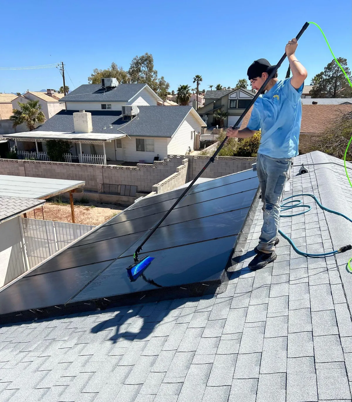 cleaning solar panels in las vegas, nv