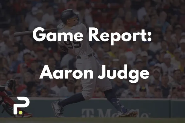 Aaron Judge Game Report 10/02/2025