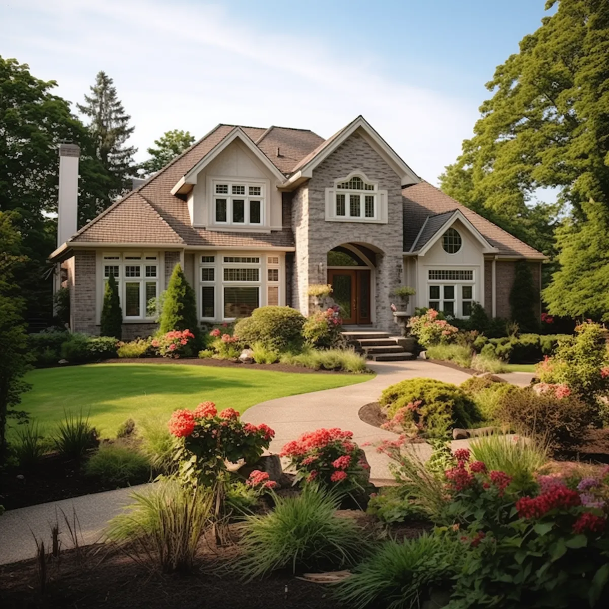 Image of home with landscaping