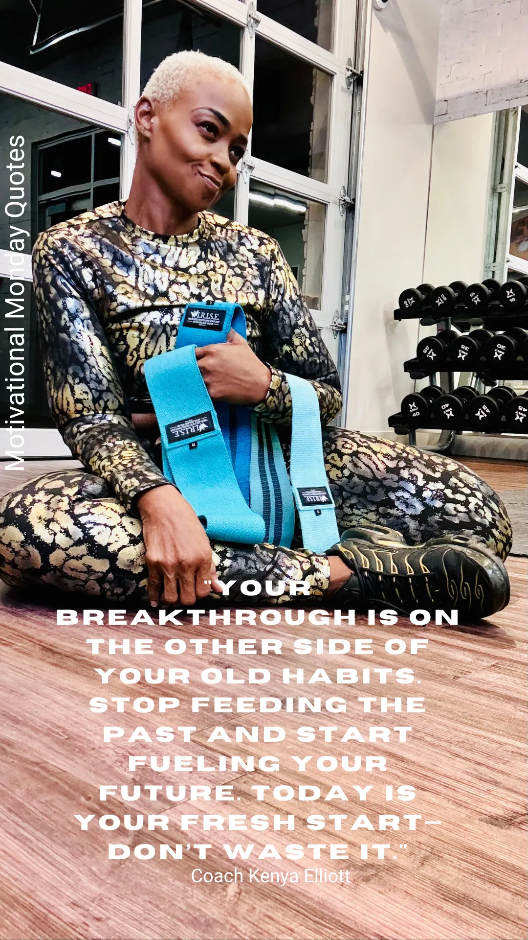 Women sitting on th. e gym floor