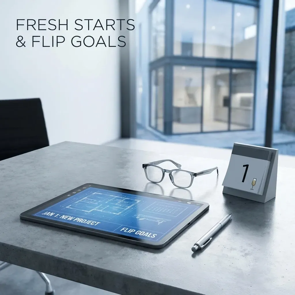 Fresh Starts & Flip Goals: New Year's Day Inspiration for Real Estate Investors