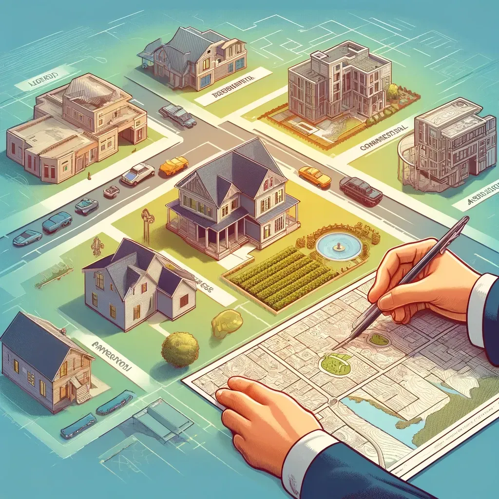 Property platting diagram