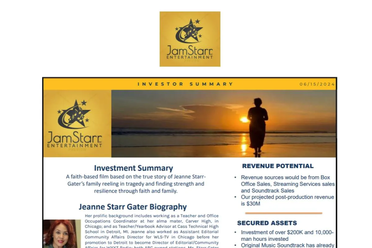 JamStarr Investment Summary