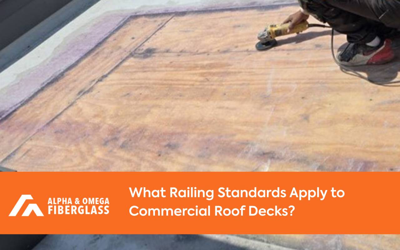 Anchors and base plates supporting Railing Safety on Roof Decks