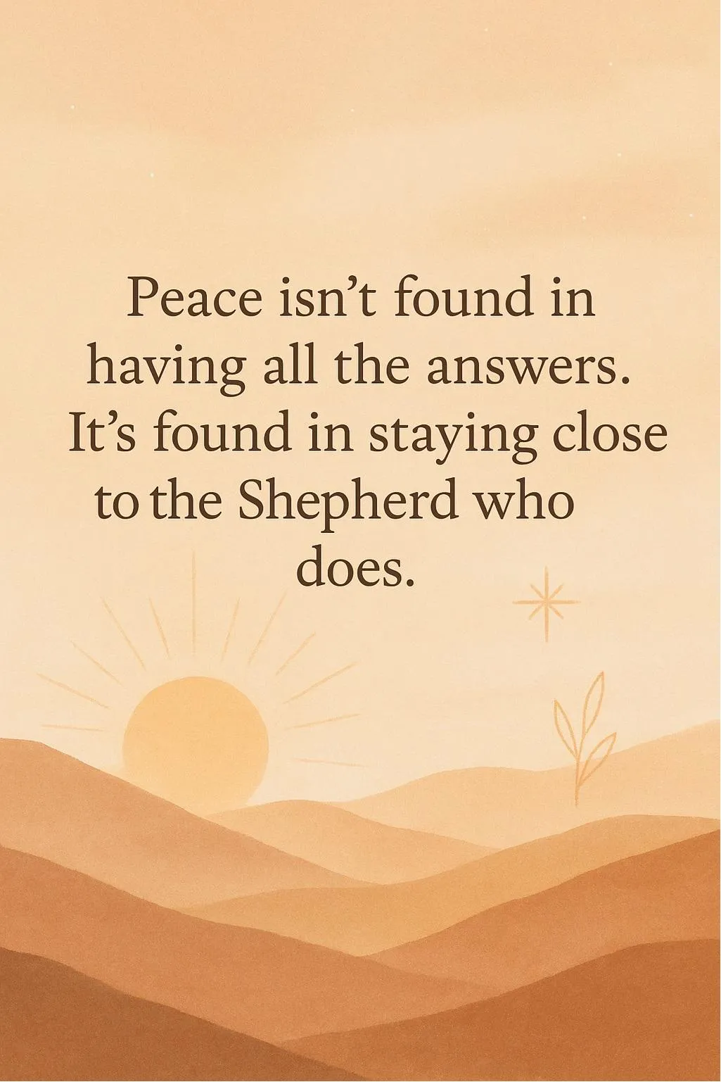 close to the shepherd