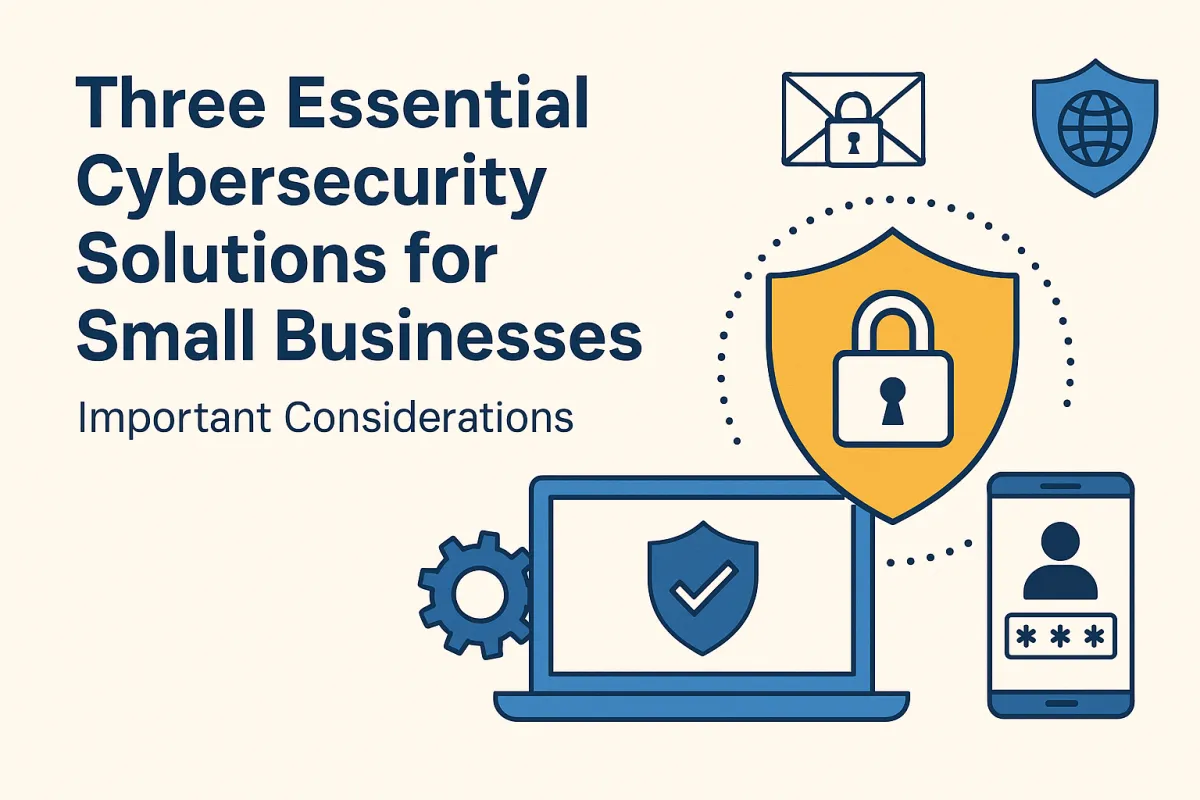 Three Essential Cybersecurity Solutions for Small Businesses: