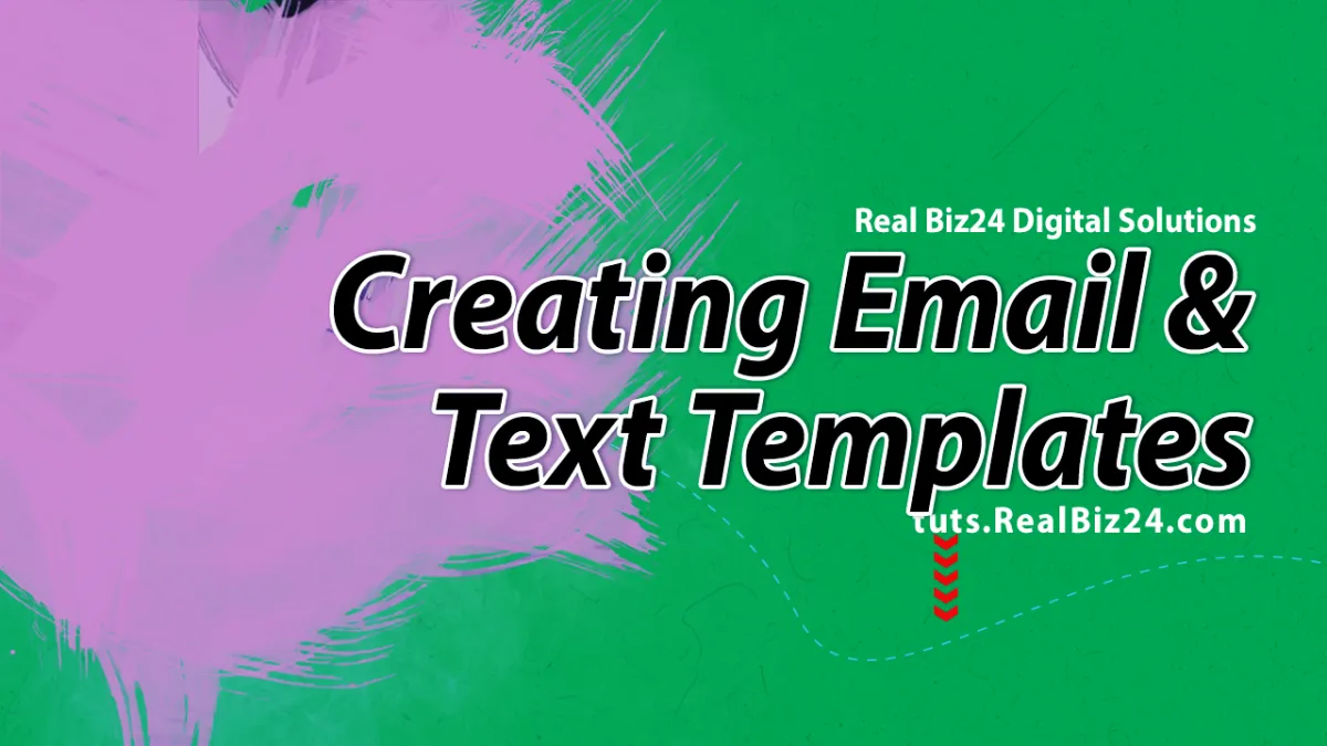 create email and text templates