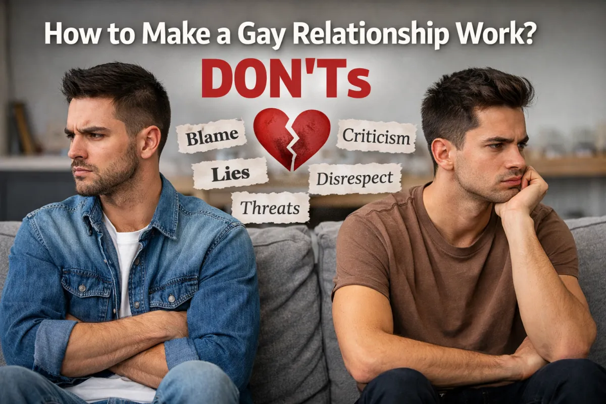 How to Make a Gay Relationship Work: The DON’Ts