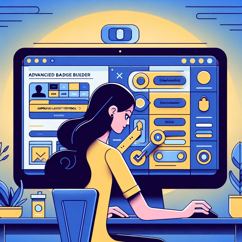 build custom badges with ease, speed, and complete layout control.