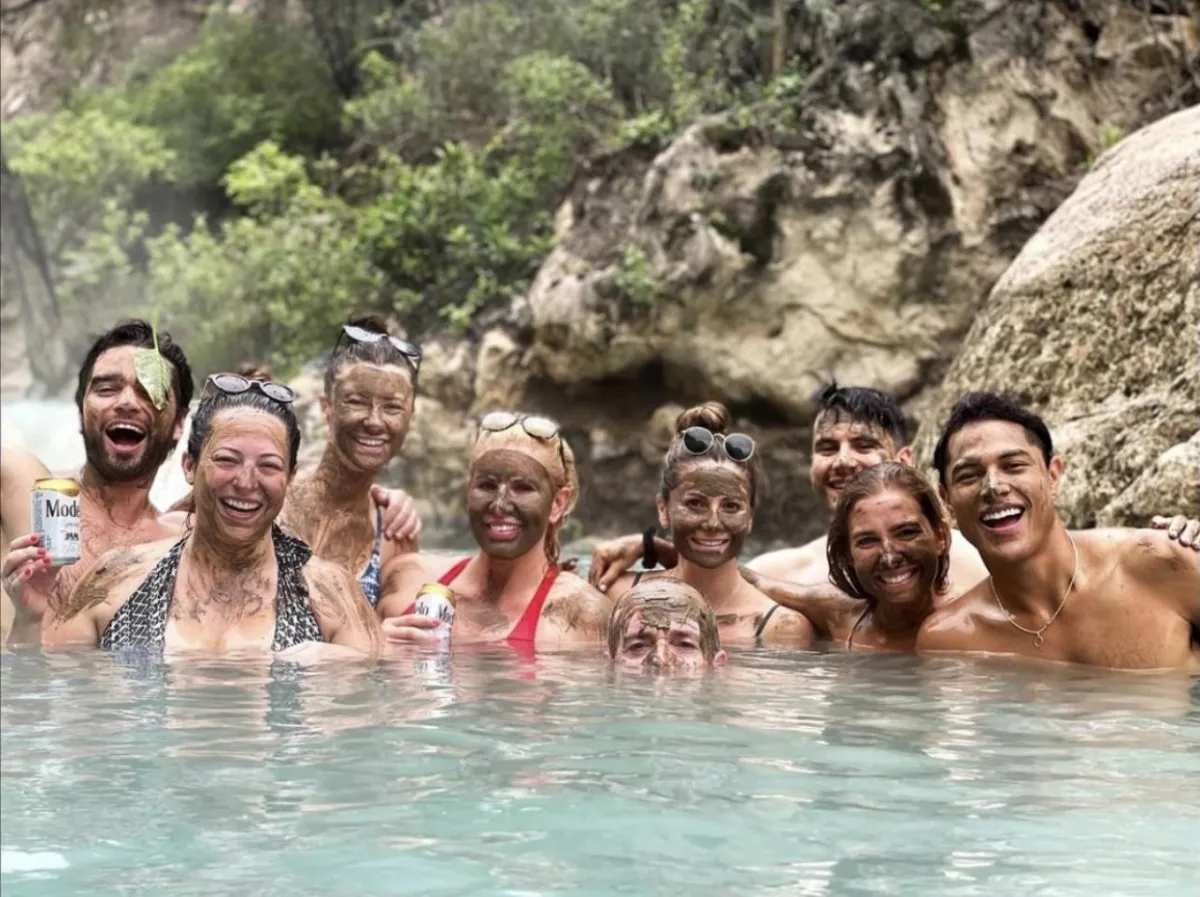 A group of travelers at Tolongtongo one of the experiences with Omar Bravo TravelCo