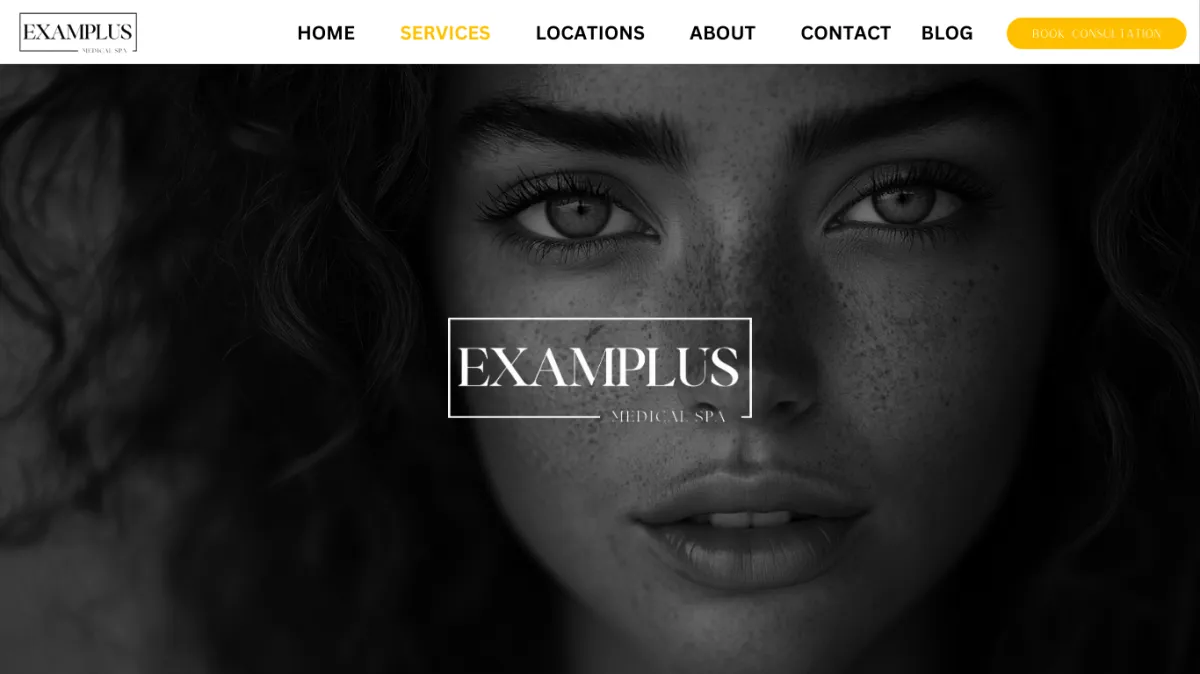 Example of luxury editorial-style graphic design and branding.