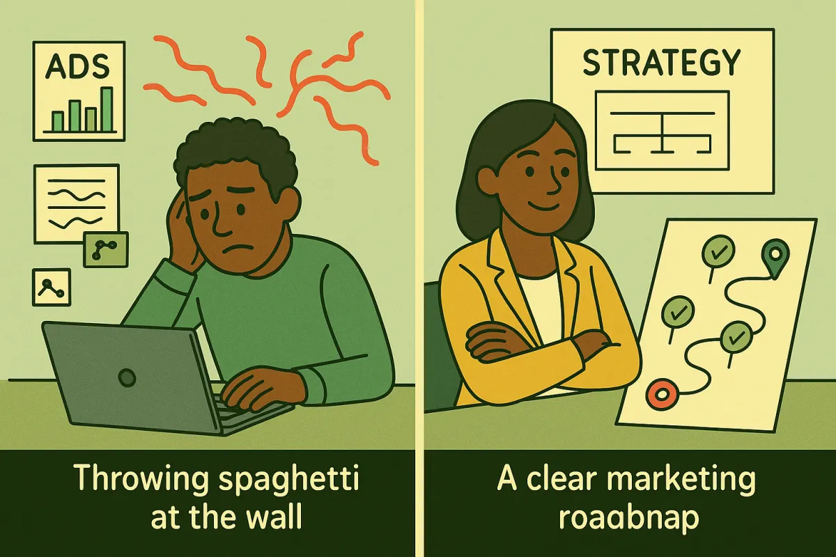 two people at computer frustrated