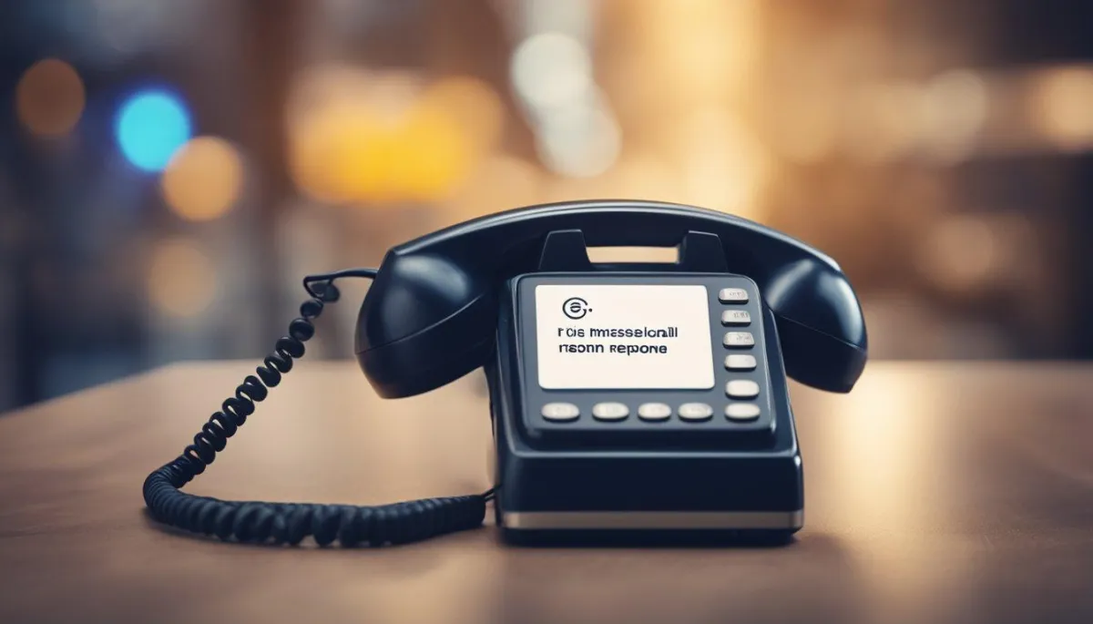Telephone missed call text back