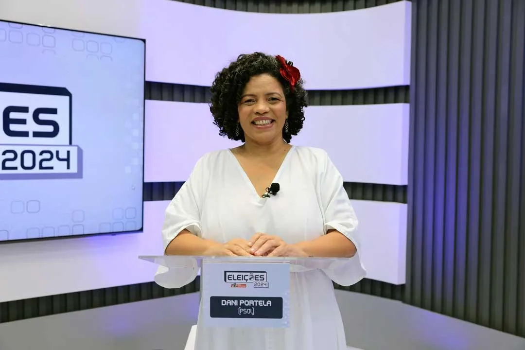Em debate na TV Jornal Dani Portela reafirma ser contrária à privatização da saúde e o armamento da guarda municipal
