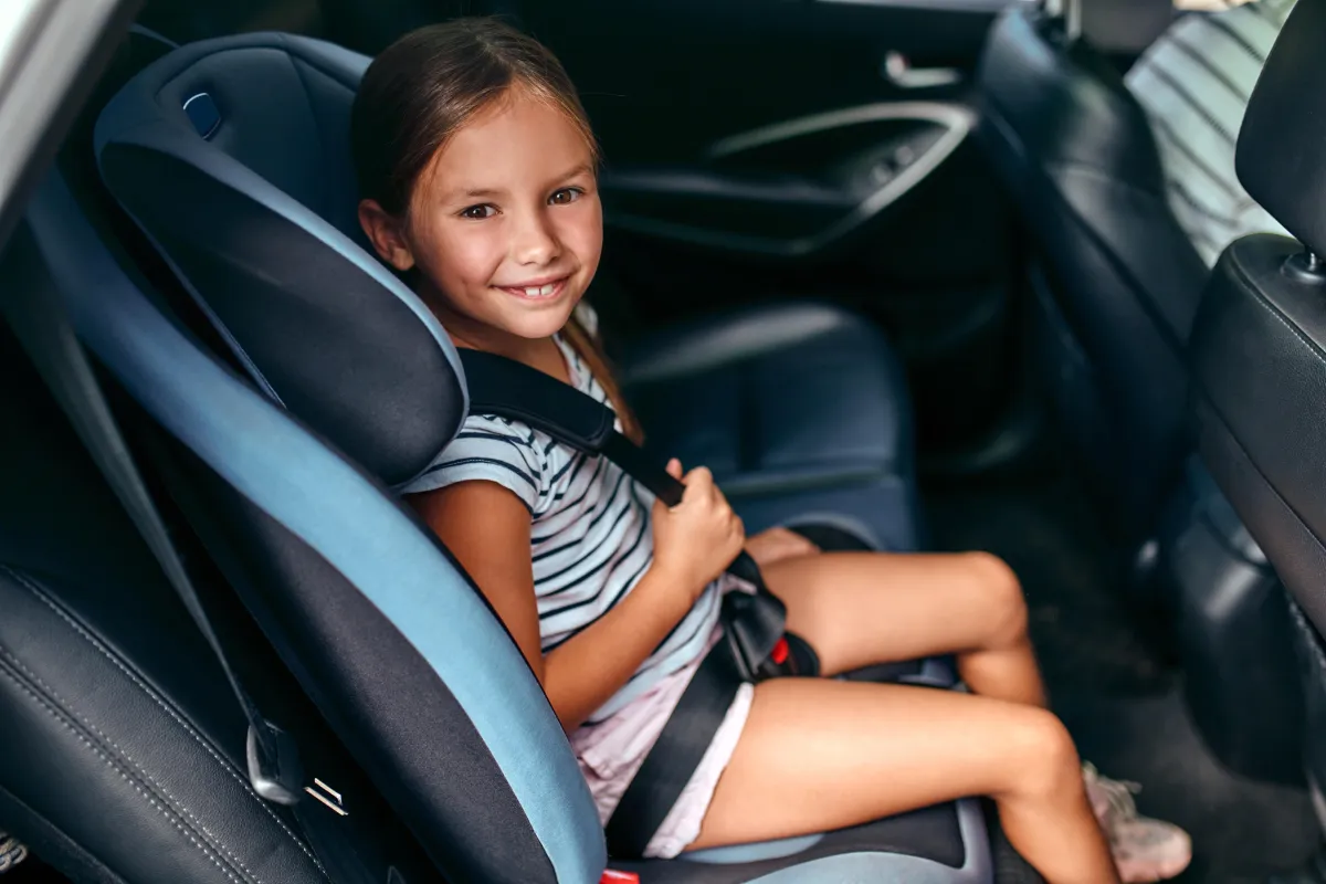 A child who is safe and sound in a car seat in more than one way because their parents are using biometric face scanning to protect them.