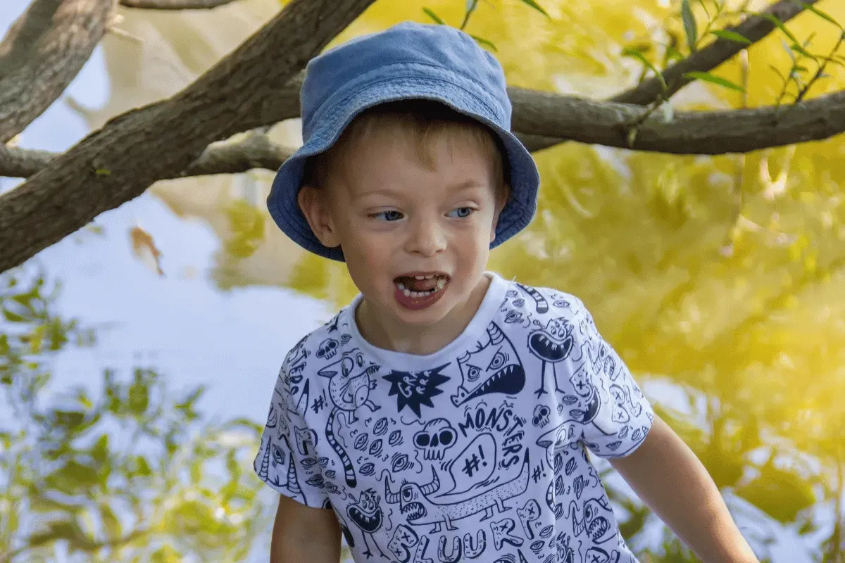 A little boy wandering who might be lost, an excellent example of someone who would benefit from a digital autism ID card.