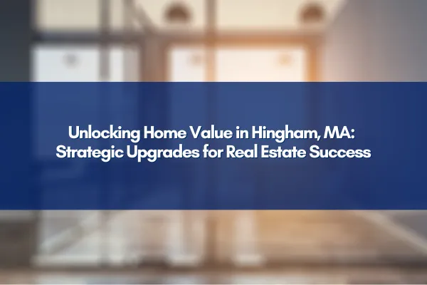 Aerial view of Hingham, MA showcasing beautiful real estate opportunities