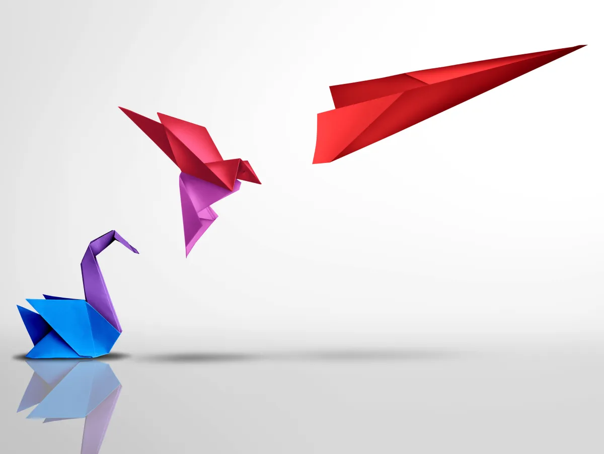 Transforming to 10x - origami metamorphasis image