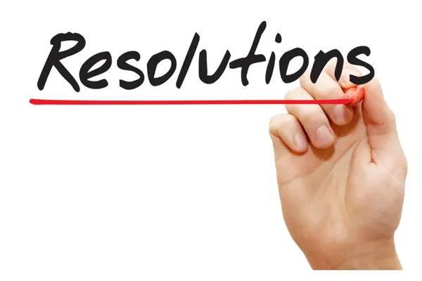 writing that says resolution 