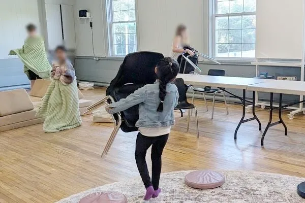 Children doing work