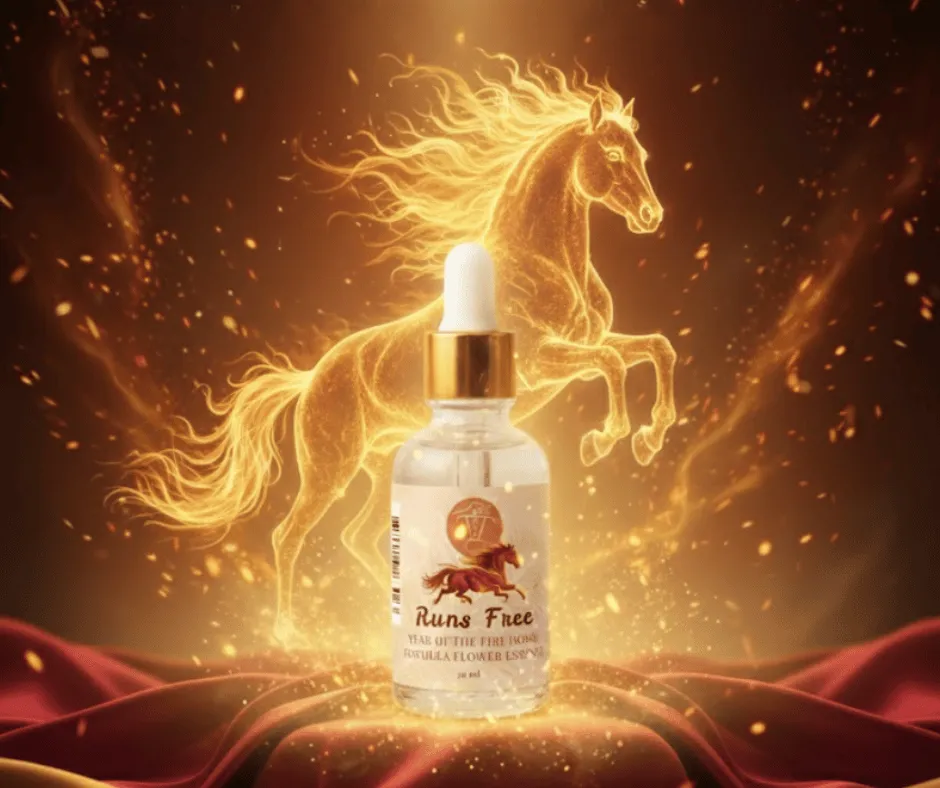 Gallop Into Your Authentic Self: The 2026 Fire Horse "Runs Free" Flower Essence Formula
