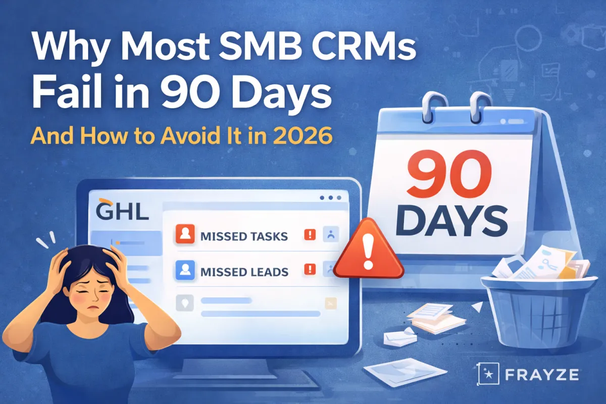 Why Most SMB CRMs Fail in 90 Days (And How to Avoid It in 2026)