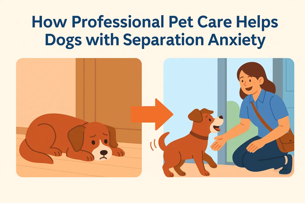 How Professional Pet Care Helps Dogs with Separation Anxiety
