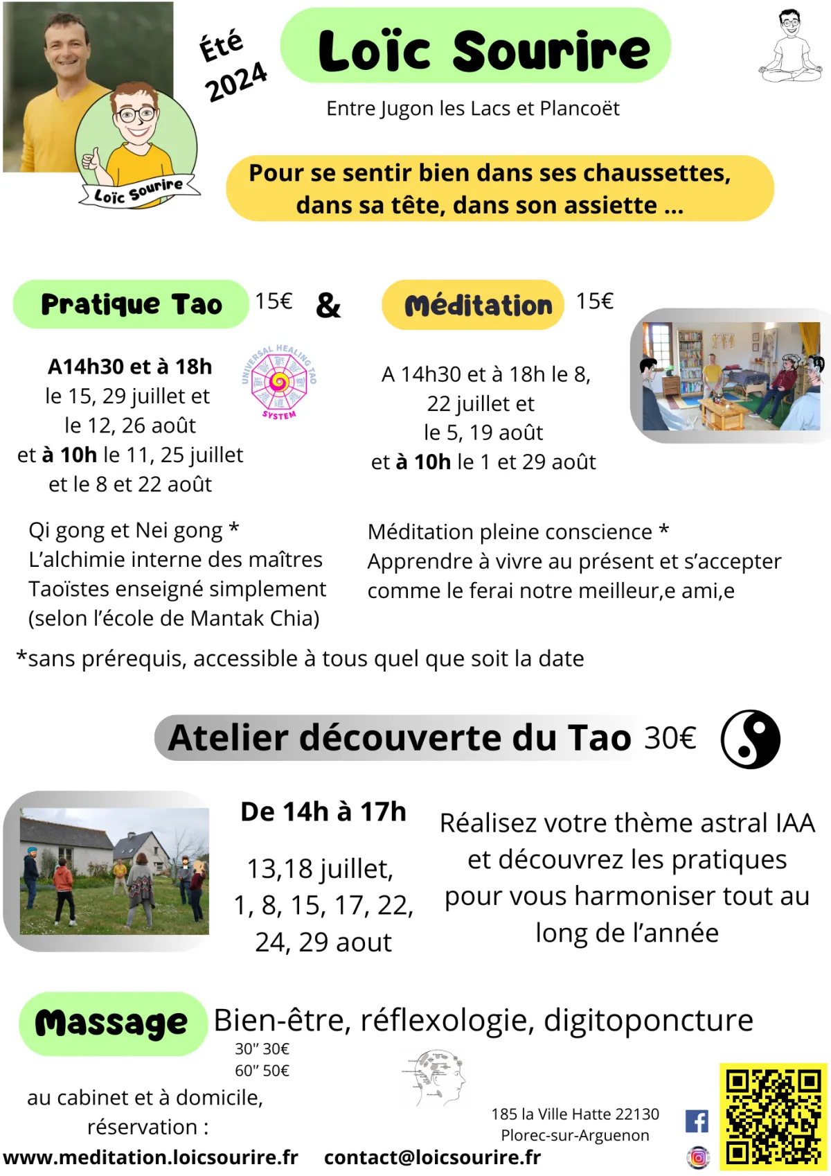 Affiche des dates des activités été 2024