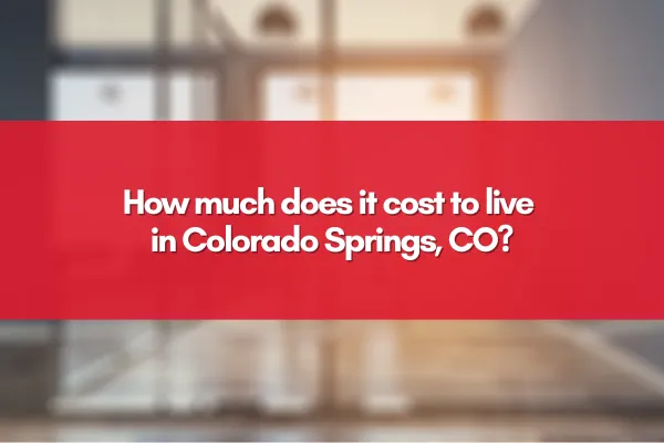 A scenic view of Colorado Springs with mountains, cityscape, and vibrant neighborhoods