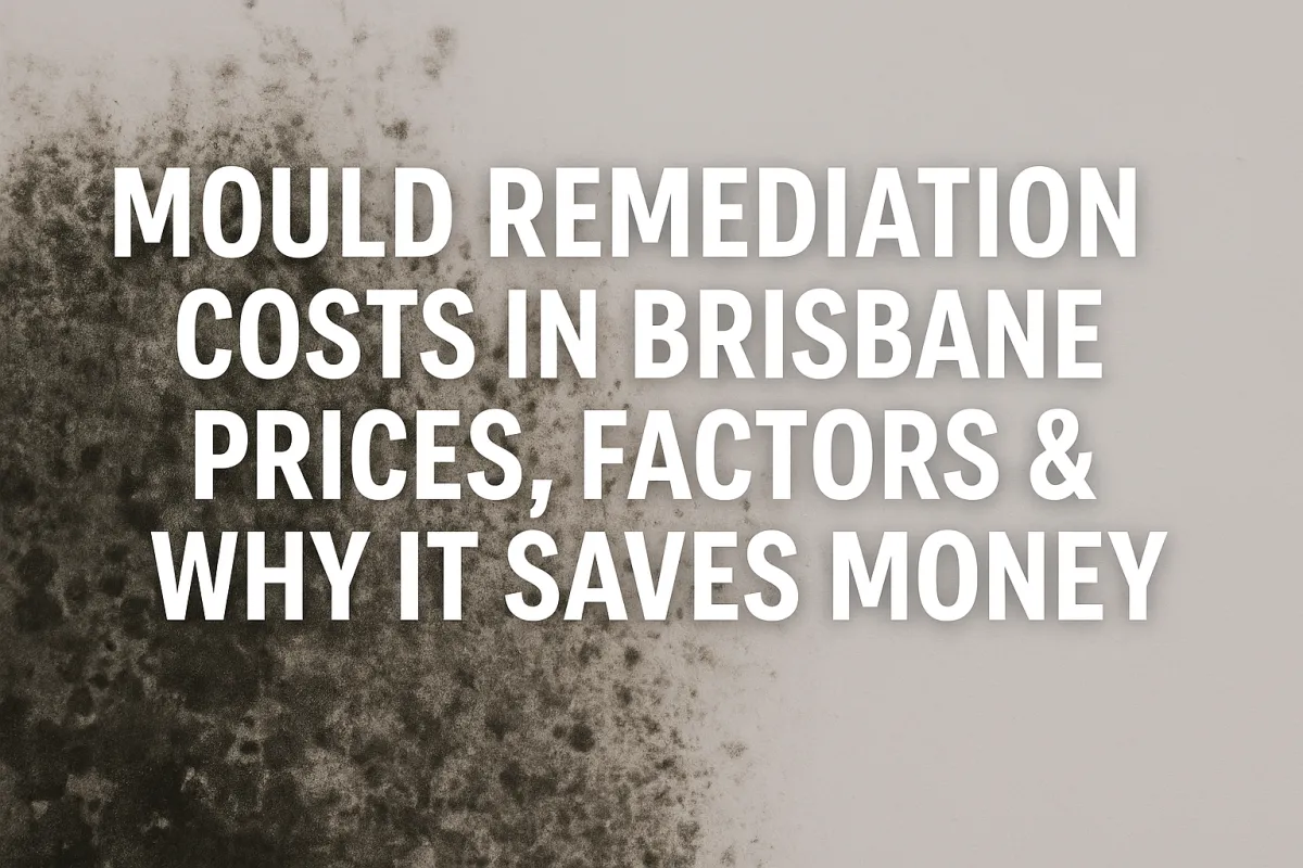 Mould Remediation Costs in Brisbane: Prices, Factors & Why It Saves Money