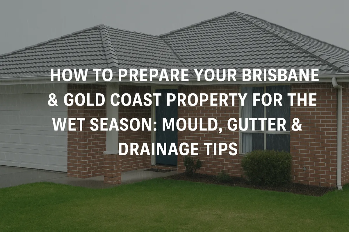 How to Prepare Your Brisbane & Gold Coast Property for the Wet Season: Mould, Gutter & Drainage Tips

